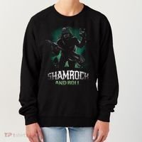 Shamrock And Roll Irish Rock Music Monster Women's Sweatshirt thumb 0