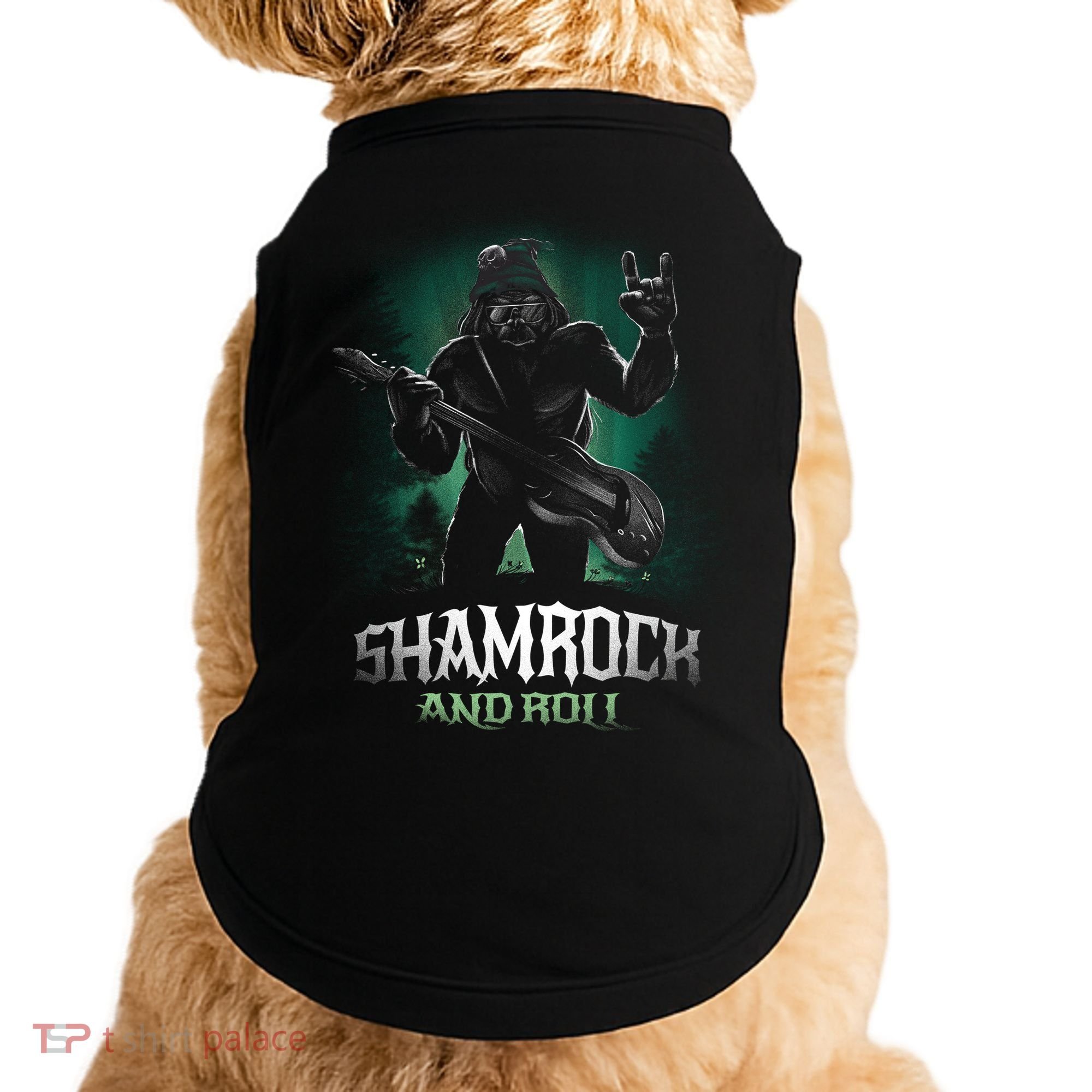 Shamrock And Roll Irish Rock Music Monster Doggie Tank