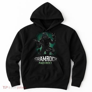 Shamrock And Roll Irish Rock Music Monster Hoodie