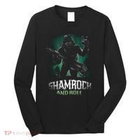 Shamrock And Roll Irish Rock Music Monster Long Sleeve Shirt thumb 0