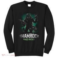 Shamrock And Roll Irish Rock Music Monster Sweatshirt thumb 0