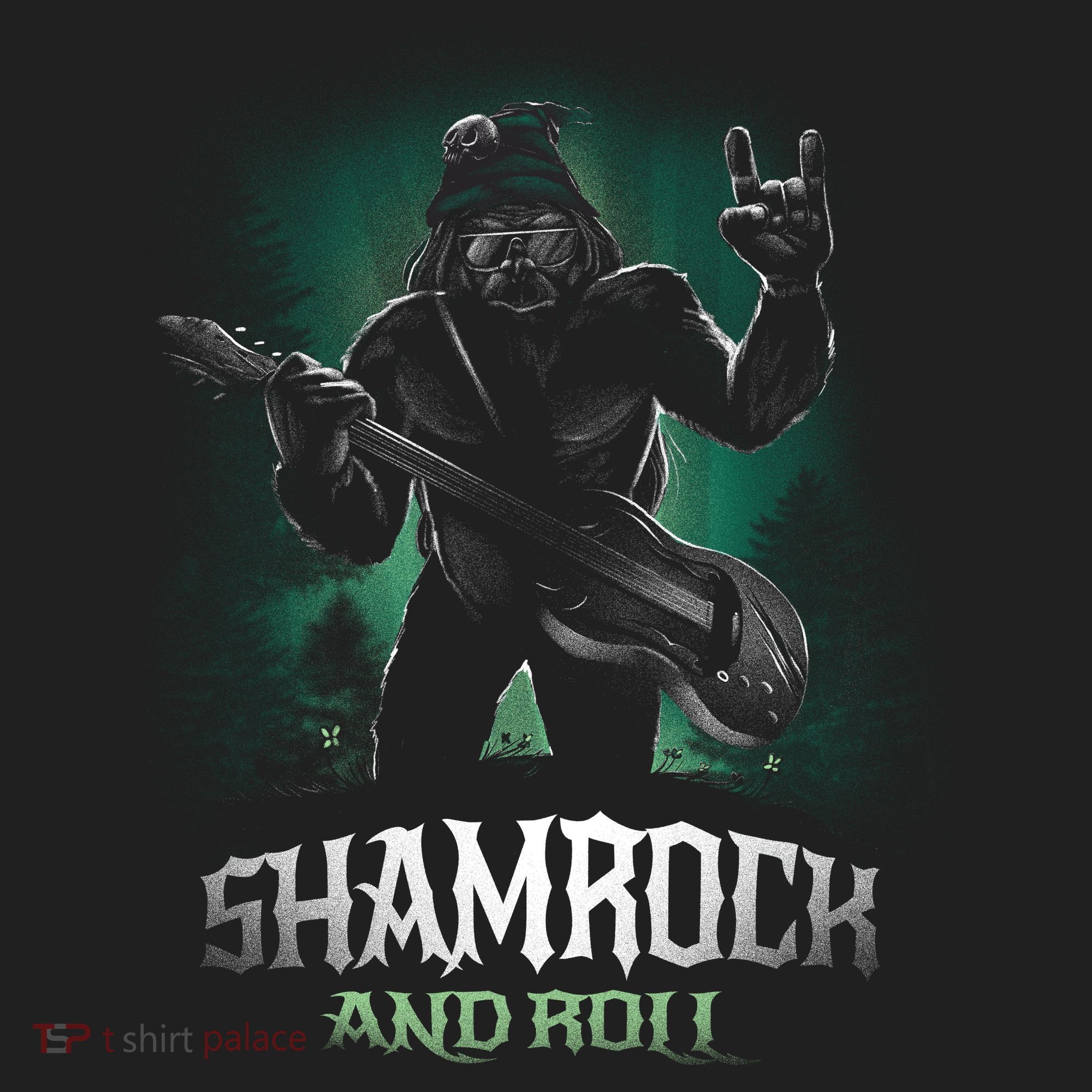 Shamrock And Roll Irish Rock Music Monster Beanie