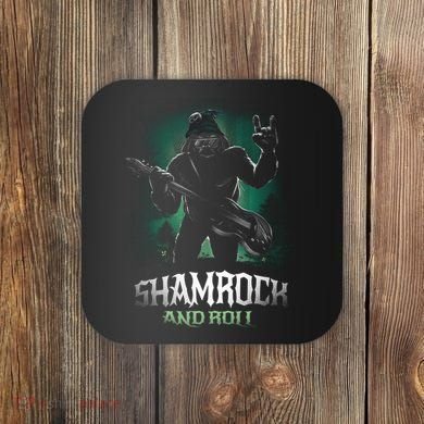 Shamrock And Roll Irish Rock Music Monster Coaster