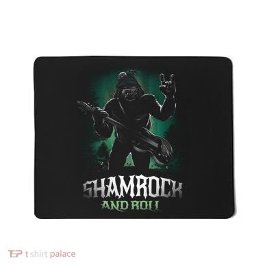 Shamrock And Roll Irish Rock Music Monster Mousepad