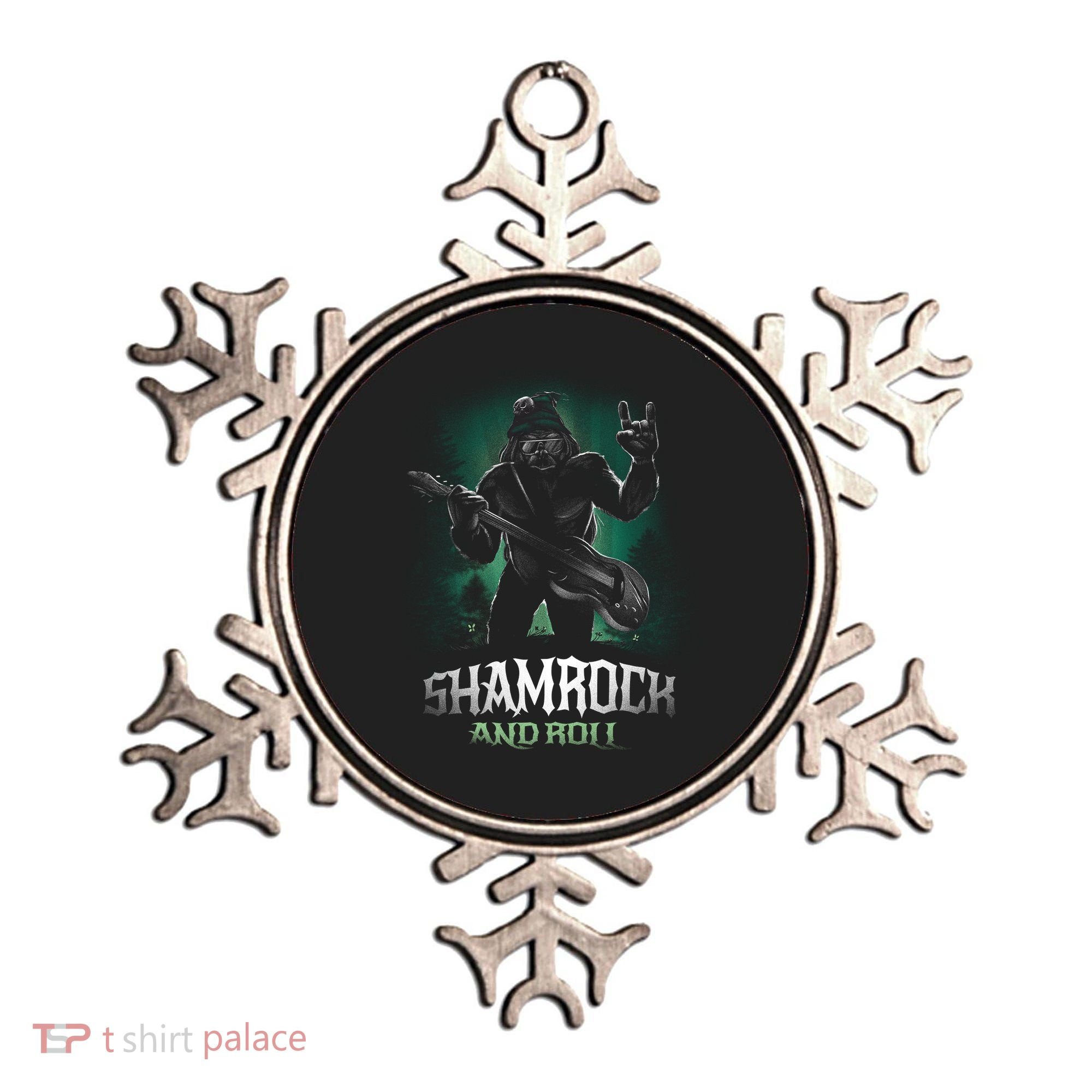 Shamrock And Roll Irish Rock Music Monster Ornament