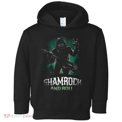 Shamrock And Roll Irish Rock Music Monster Toddler Hoodie