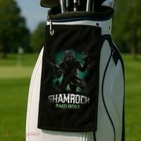 Shamrock And Roll Irish Rock Music Monster Golf Towel thumb 2