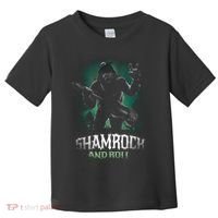 Shamrock And Roll Irish Rock Music Monster Toddler T-Shirt thumb 0