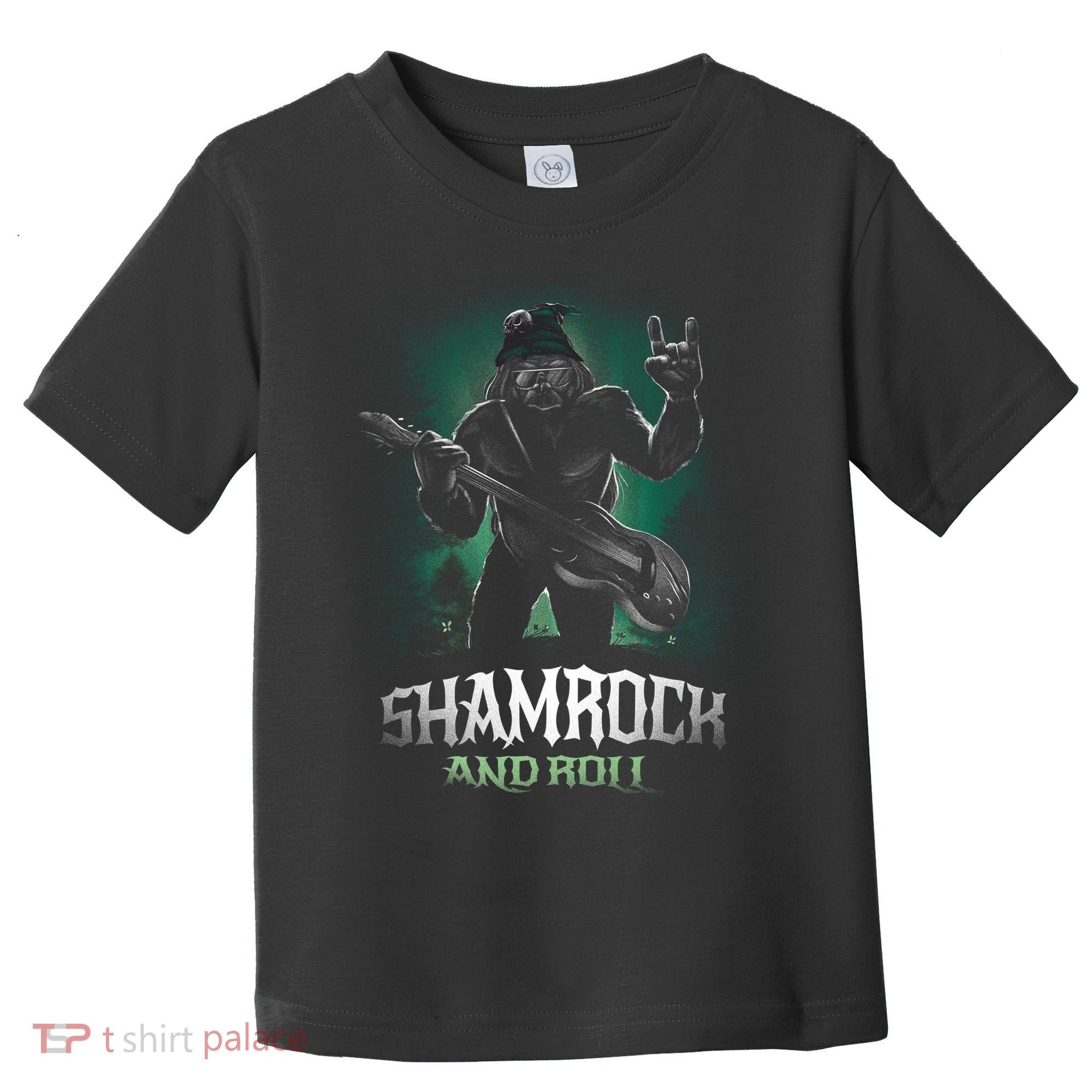 Shamrock And Roll Irish Rock Music Monster Toddler T-Shirt