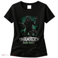 Shamrock And Roll Irish Rock Music Monster Women's T-Shirt thumb 0
