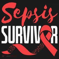 Sepsis Awareness  Red Ribbon  Sepsis Survivor Kids Sweatshirt thumb 2