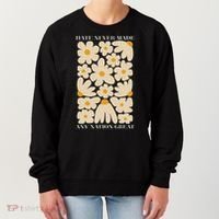 Subtle Anti-Trump Retro Boho Floral Feminist Resist Protest Women's Sweatshirt thumb 0