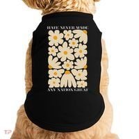 Subtle Anti-Trump Retro Boho Floral Feminist Resist Protest Doggie Tank thumb 0