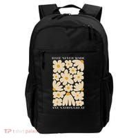 Subtle Anti-Trump Retro Boho Floral Feminist Resist Protest Backpack thumb 0