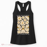 Subtle Anti-Trump Retro Boho Floral Feminist Resist Protest Women's Tank Top thumb 0