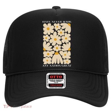 Subtle Anti-Trump Retro Boho Floral Feminist Resist Protest Hat