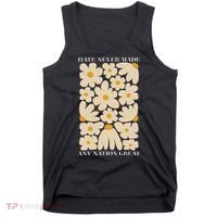 Subtle Anti-Trump Retro Boho Floral Feminist Resist Protest Tank Top thumb 0