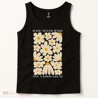 Subtle Anti-Trump Retro Boho Floral Feminist Resist Protest Tank Top thumb 2