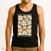 Subtle Anti-Trump Retro Boho Floral Feminist Resist Protest Tank Top thumb 3