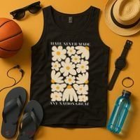 Subtle Anti-Trump Retro Boho Floral Feminist Resist Protest Tank Top thumb 4