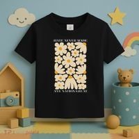 Subtle Anti-Trump Retro Boho Floral Feminist Resist Protest Toddler T-Shirt thumb 3