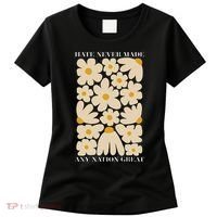 Subtle Anti-Trump Retro Boho Floral Feminist Resist Protest Women's T-Shirt thumb 0