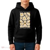 Subtle Anti-Trump Retro Boho Floral Feminist Resist Protest Kids Hoodie thumb 4