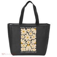 Subtle Anti-Trump Retro Boho Floral Feminist Resist Protest Tote Bag thumb 0
