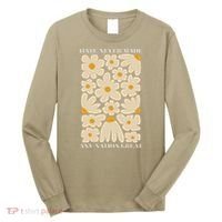 Subtle Anti-Trump Retro Boho Floral Feminist Resist Protest Long Sleeve Shirt thumb 0