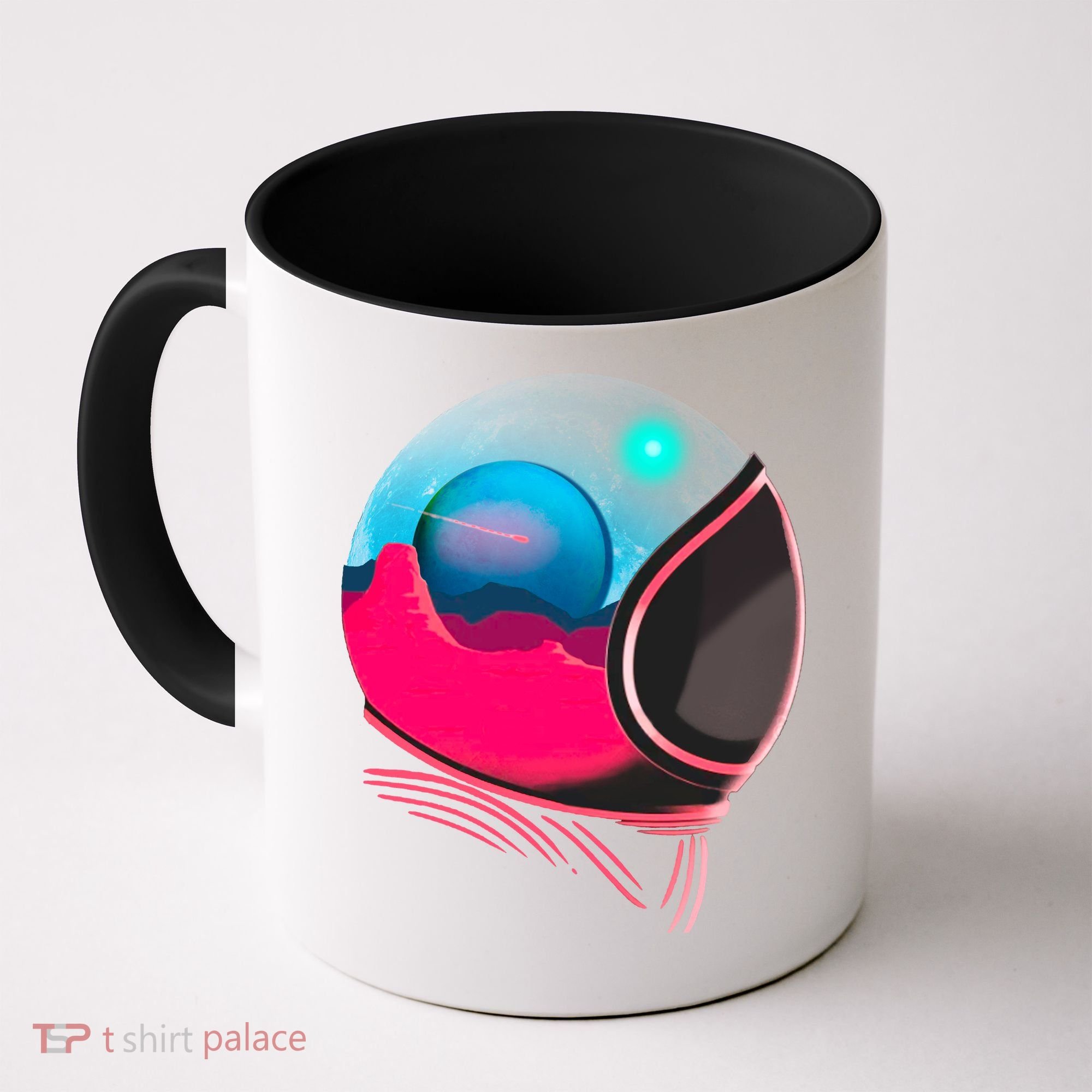 Space Adventure Red Planet Astronaut Coffee Mug