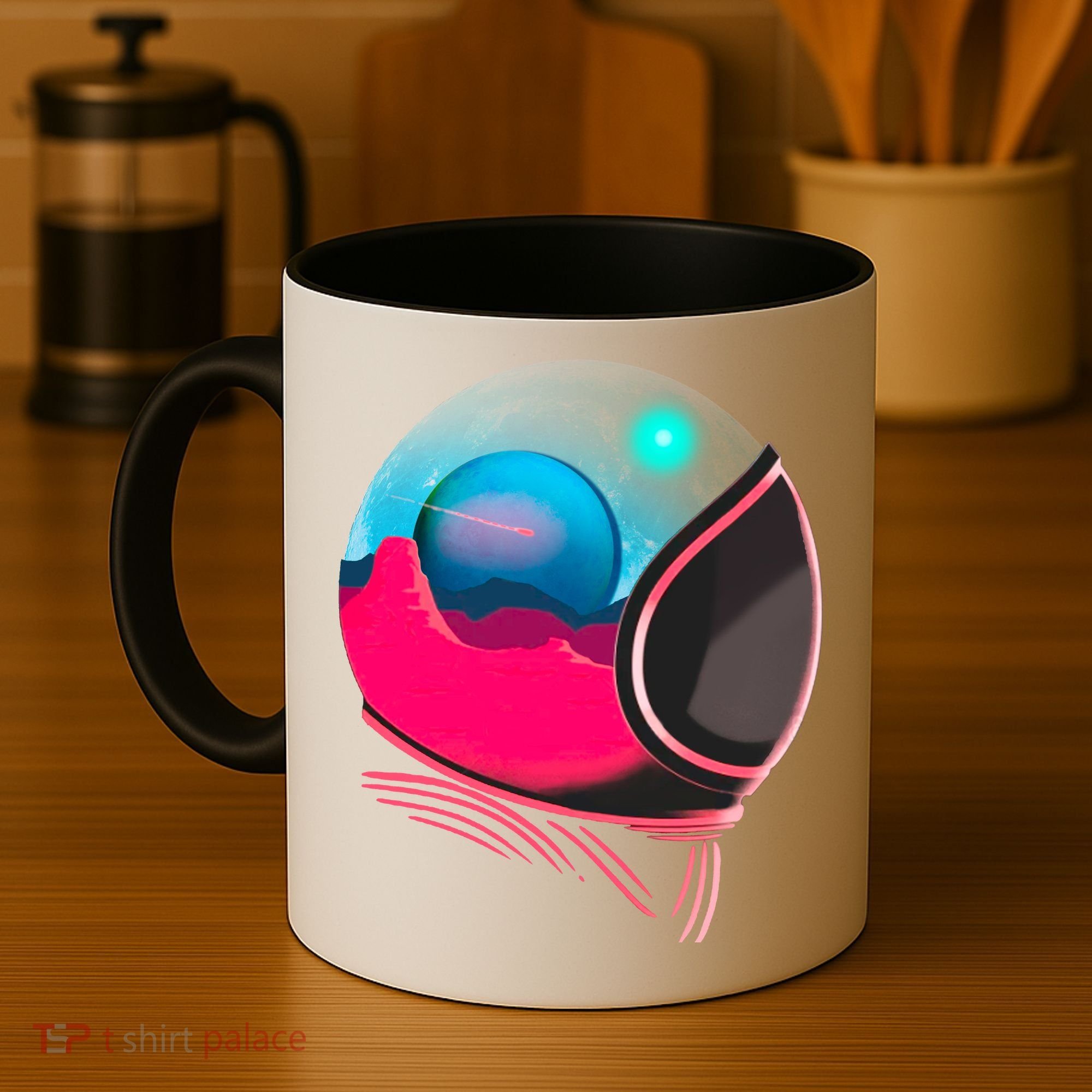 Space Adventure Red Planet Astronaut Coffee Mug
