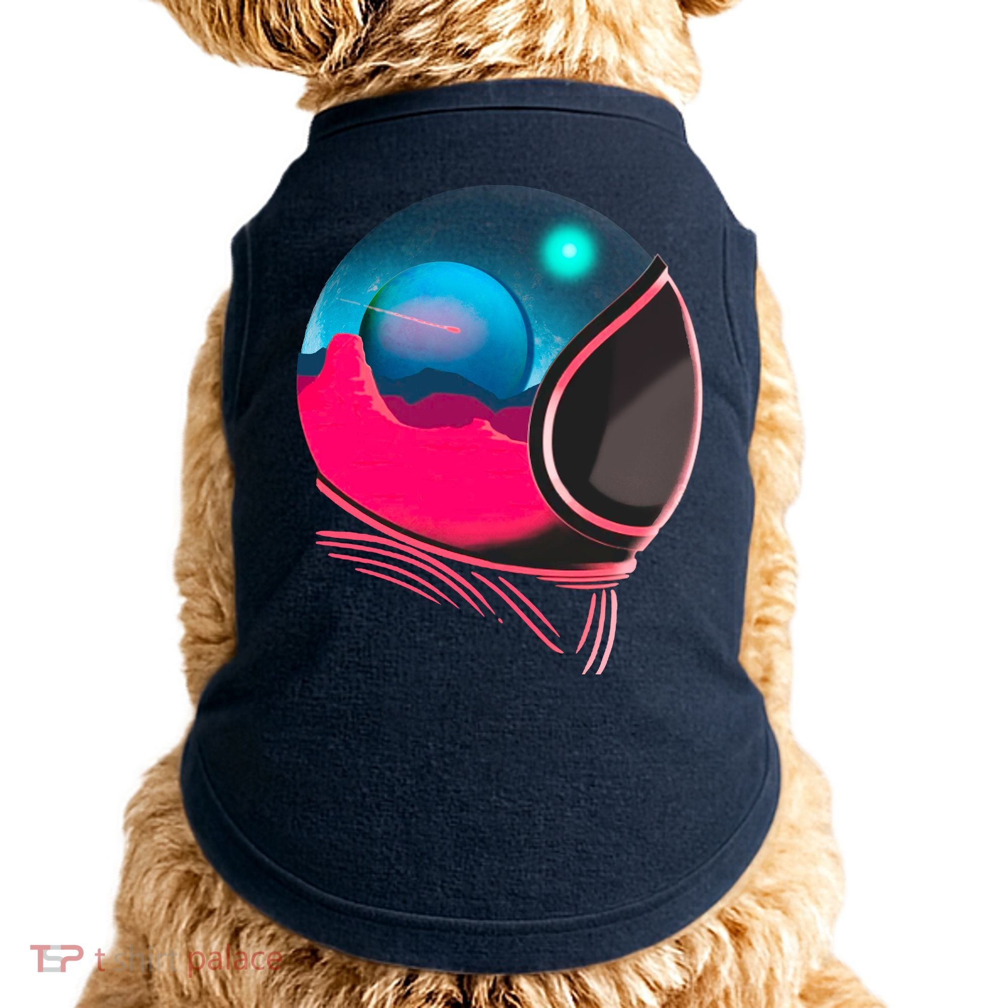 Space Adventure Red Planet Astronaut Doggie Tank