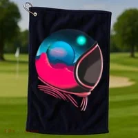 Space Adventure Red Planet Astronaut Golf Towel thumb 1