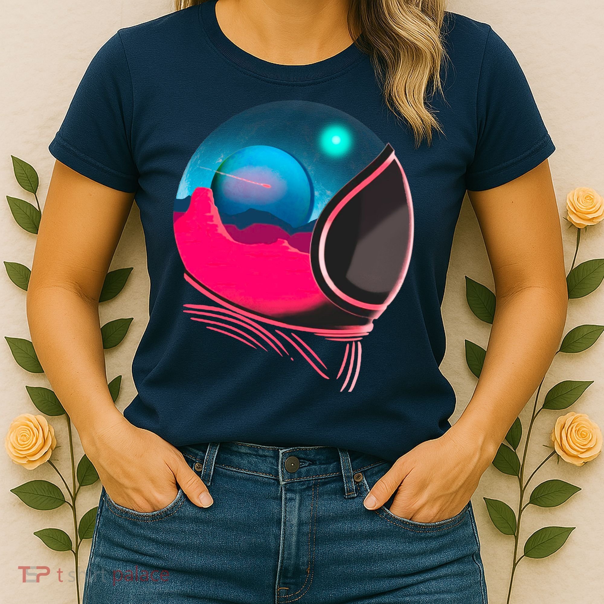 Space Adventure Red Planet Astronaut Women's T-Shirt