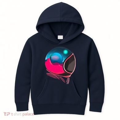 Space Adventure Red Planet Astronaut Kids Hoodie