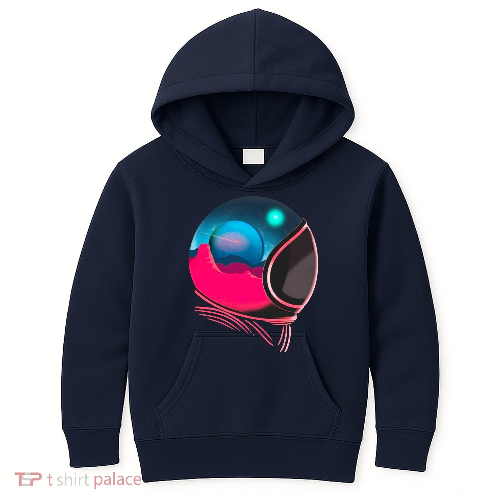 Space Adventure Red Planet Astronaut Kids Hoodie