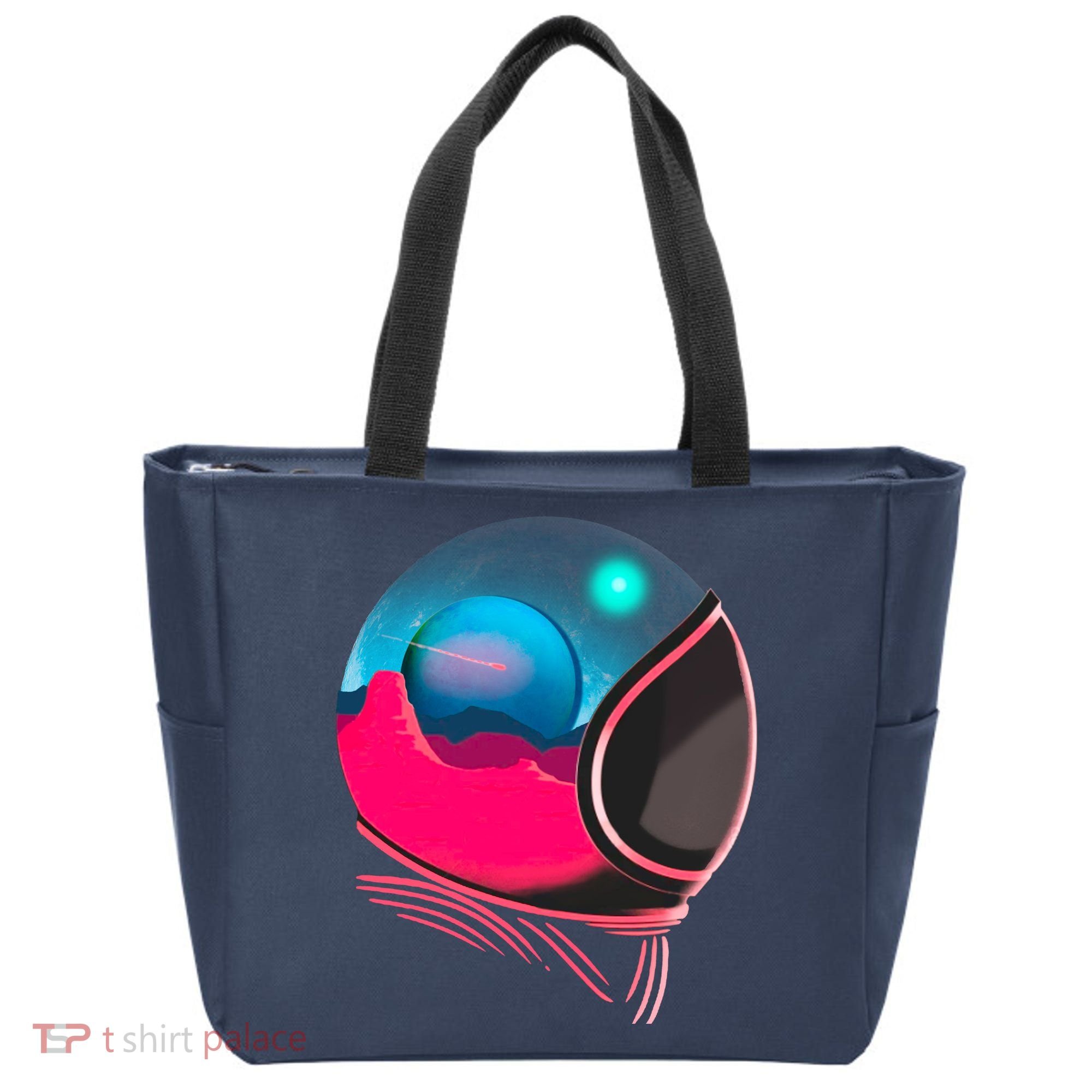 Space Adventure Red Planet Astronaut Tote Bag