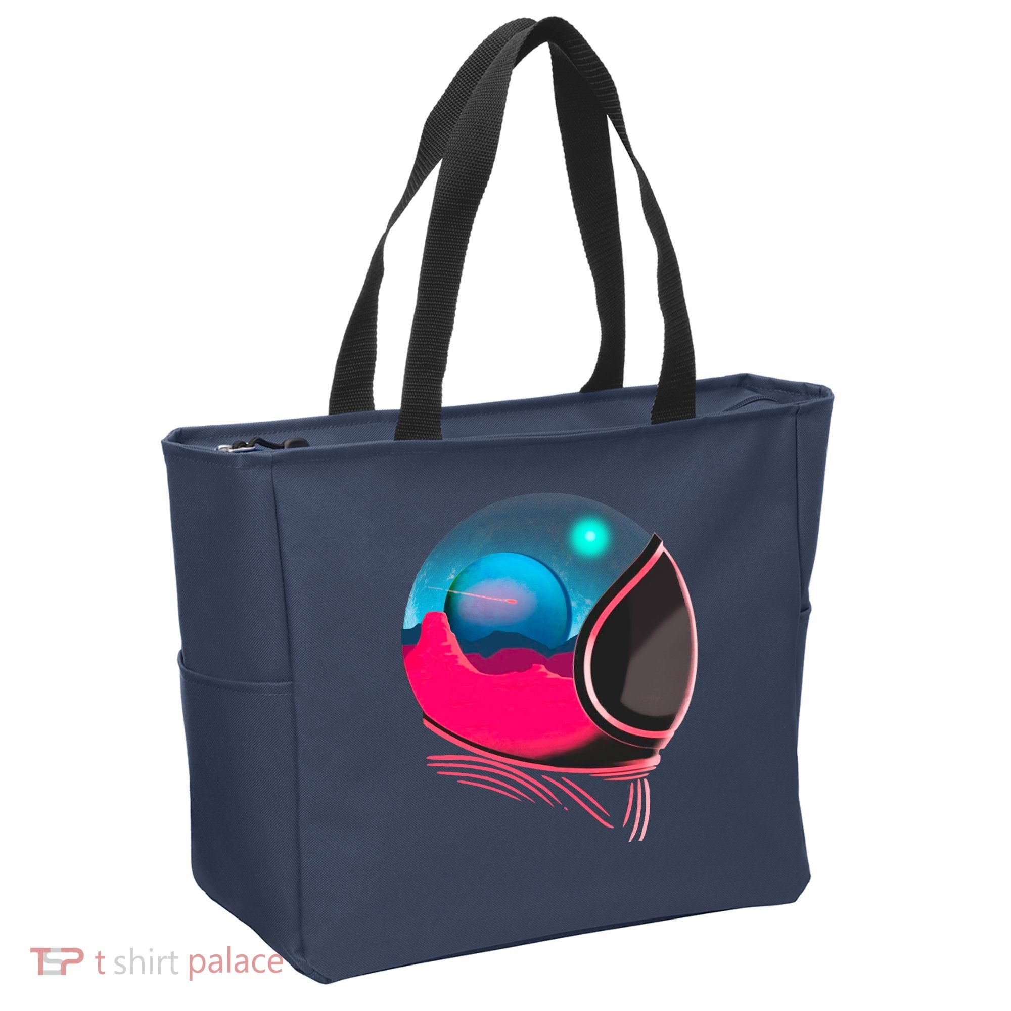 Space Adventure Red Planet Astronaut Tote Bag