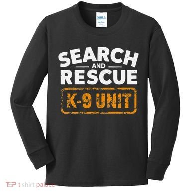 Search And Rescue Team Sar Emergency Response Kids Long Sleeve Shirt