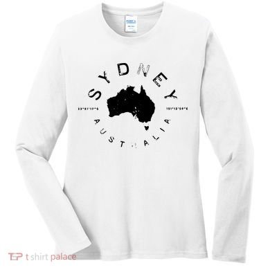 Sydney Australia Retro Vintage Graphic Women's Long Sleeve Shirt