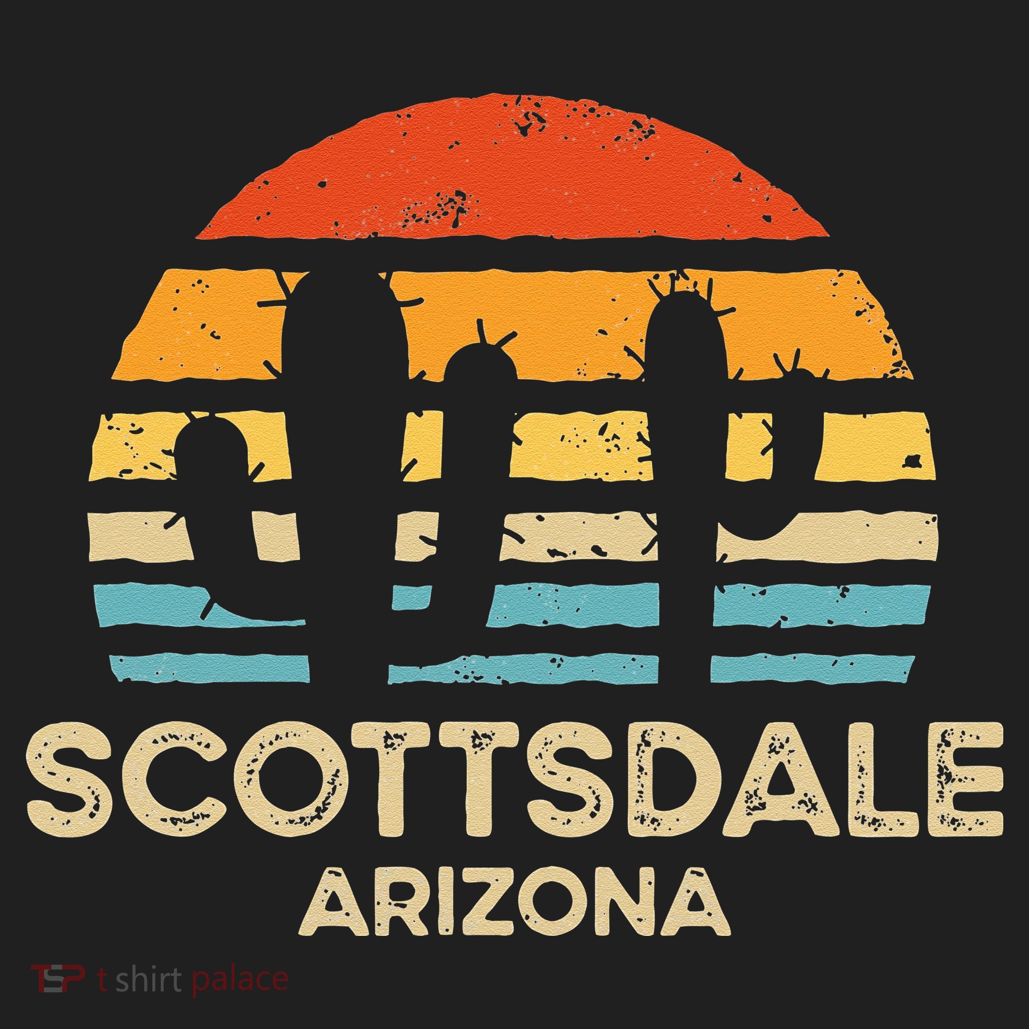 Scottsdale Arizona Retro Sunset Women's Sweatshirt