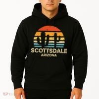 Scottsdale Arizona Retro Sunset Hoodie thumb 2