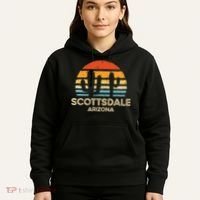 Scottsdale Arizona Retro Sunset Hoodie thumb 5