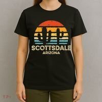 Scottsdale Arizona Retro Sunset T-Shirt thumb 4