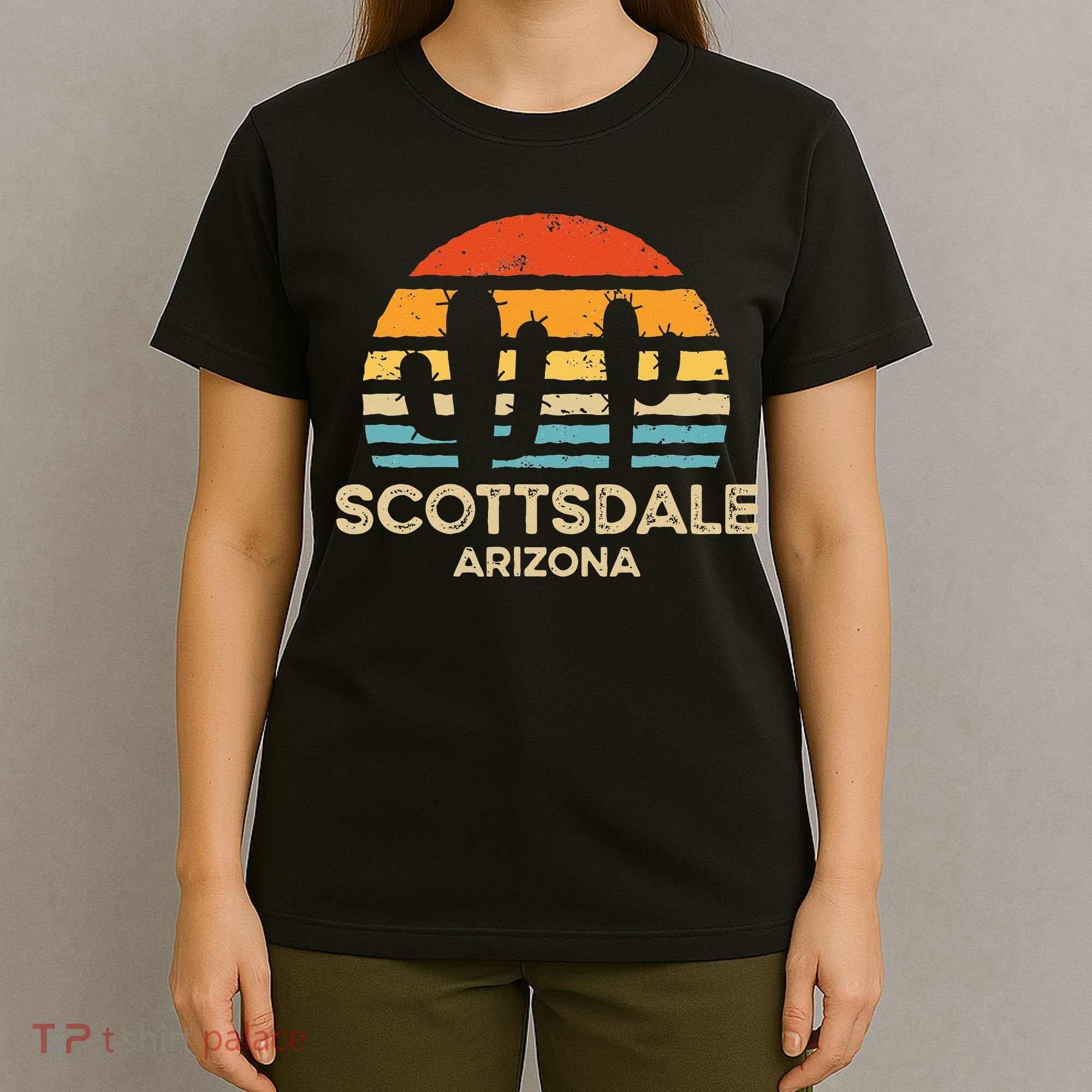 Scottsdale Arizona Retro Sunset T-Shirt