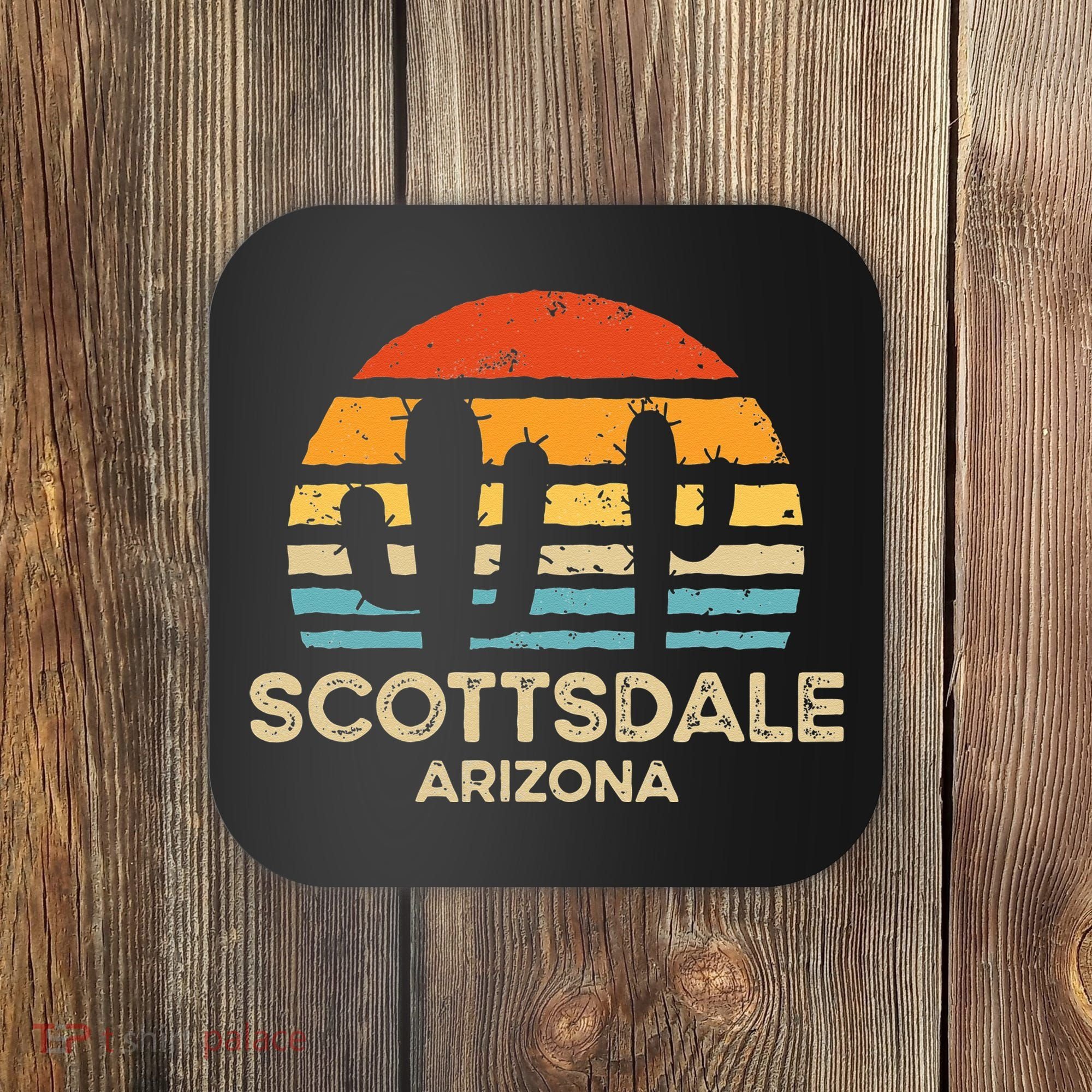 Scottsdale Arizona Retro Sunset Coaster