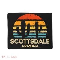 Scottsdale Arizona Retro Sunset Mousepad thumb 0