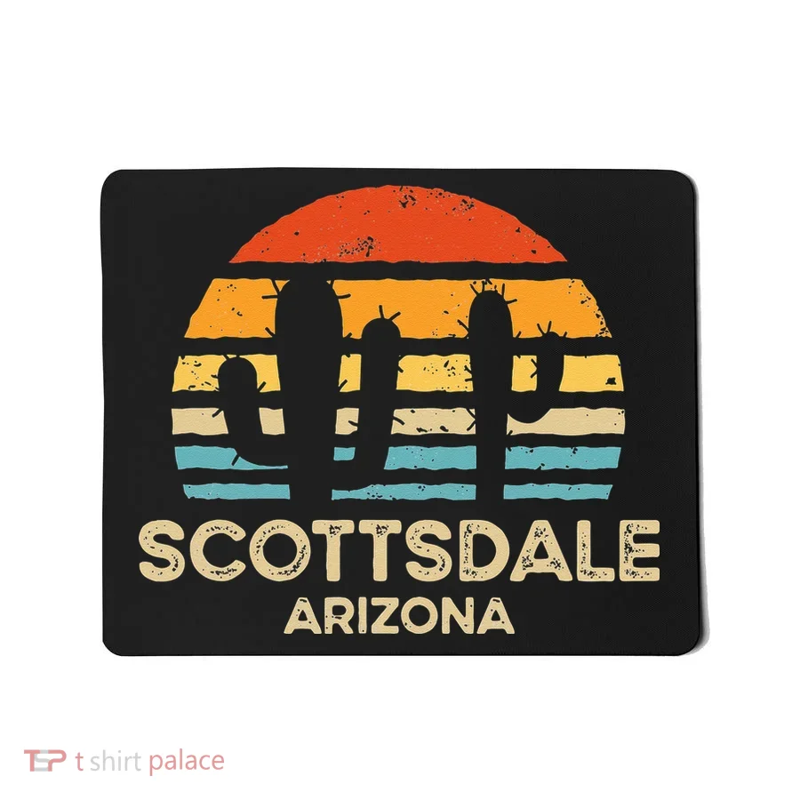 Scottsdale Arizona Retro Sunset Mousepad