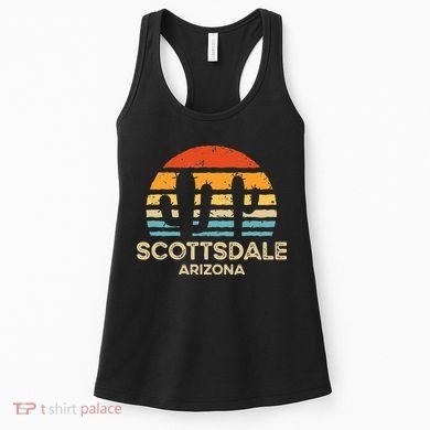 Scottsdale Arizona Retro Sunset Women's Tank Top