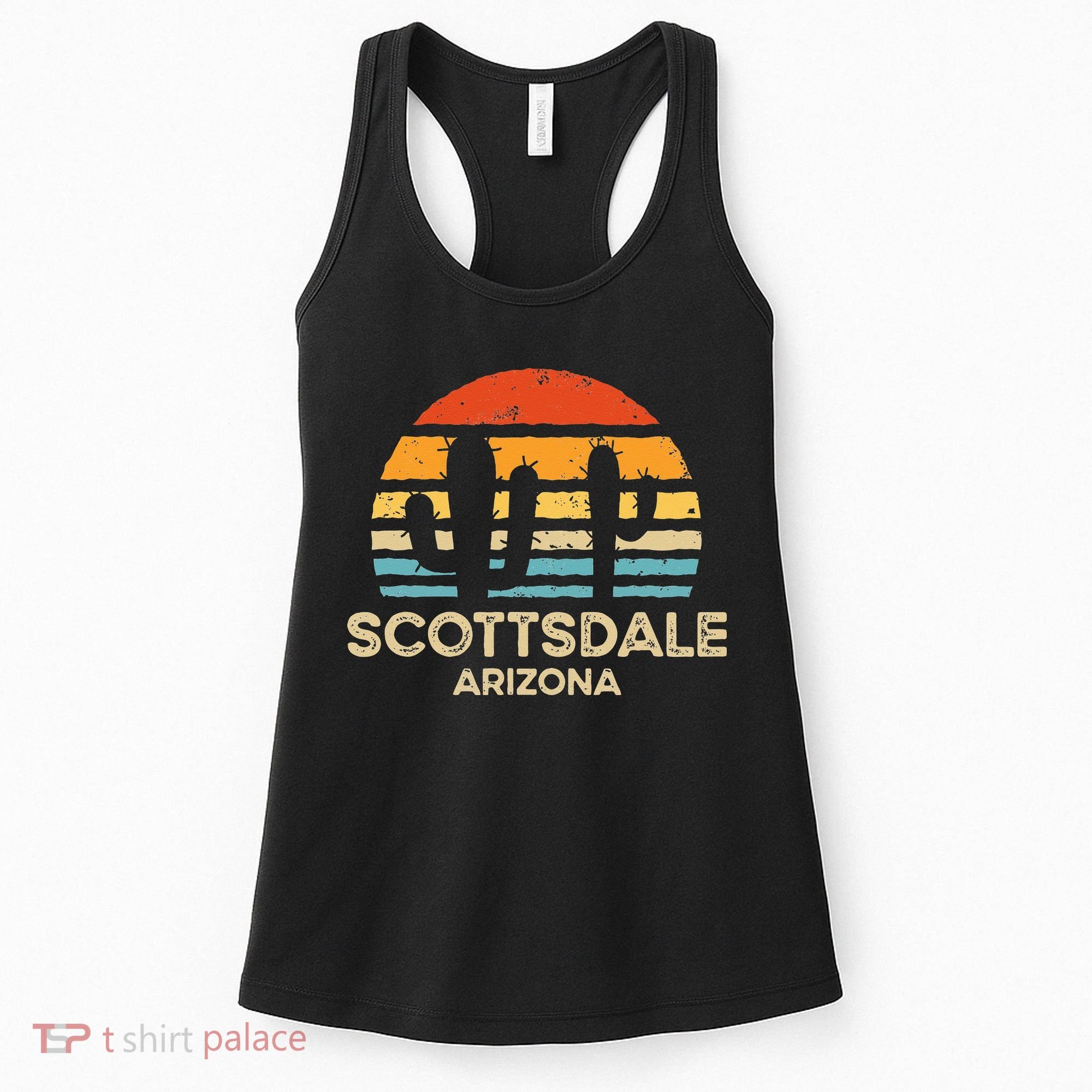 Scottsdale Arizona Retro Sunset Women's Tank Top